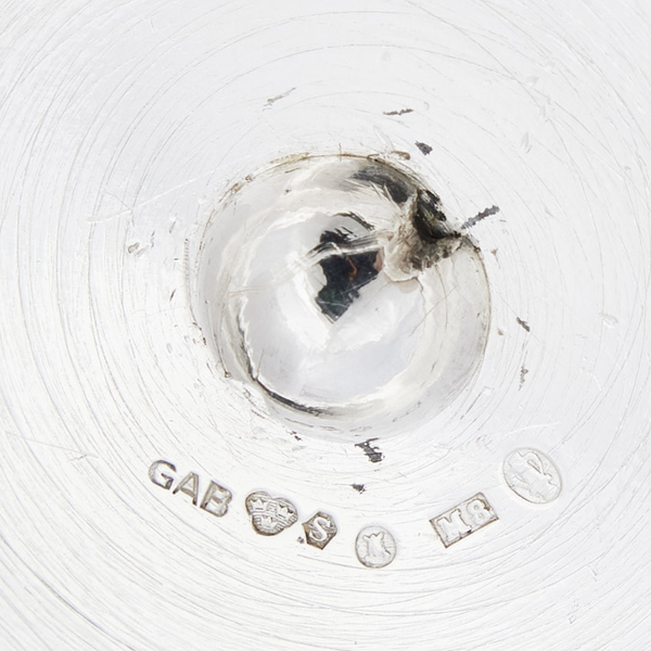 Silver Art Deco Dish Nude Woman in Center by Arne Erkers for Guldsmedsaktiebolaget (GAB), Sweden