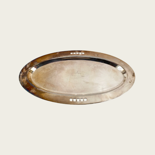 1980s Richard Meier for Swid Powell Silver Plate, Cream & Sugar Set