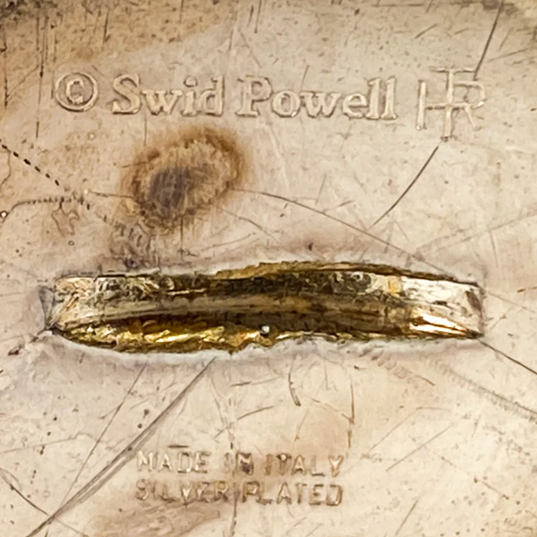 Set of Two Italian Silverplate Salt & Pepper Shakers by Robert and Trix Haussmann for Swid Powell