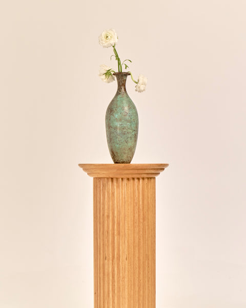 Patinated Bronze Verdigris Vase Attributed to GAB, Sweden