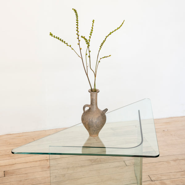 Fiam Italia Curved Triangle Coffee Table from the 1970's