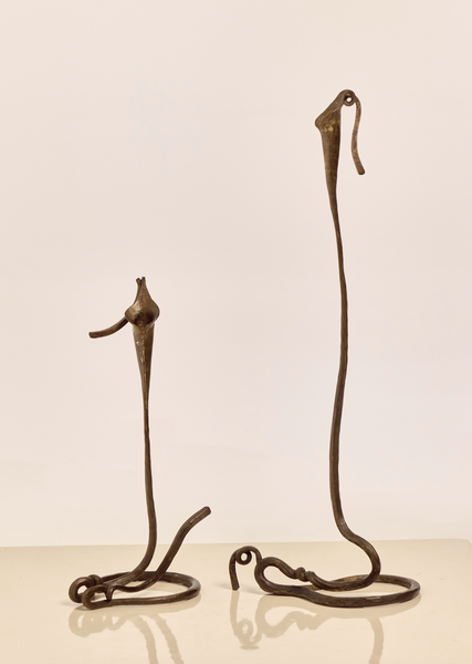 Pair of Large Calla Lily Shaped Candle Holders by Jack Brubaker