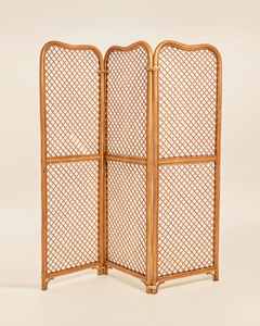 Italian Scalloped Bamboo Room Divider