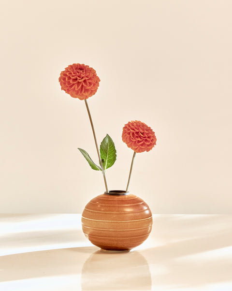 Stoneware Bulb Vase by Gertrud Lönegren