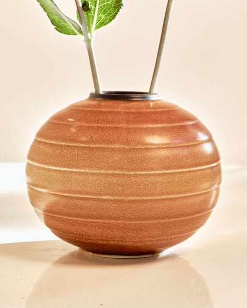 Stoneware Bulb Vase by Gertrud Lönegren