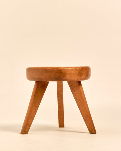 French Modernist Walnut Foot Stool